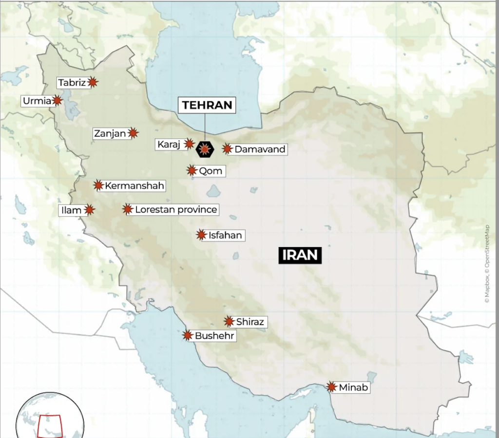 महाविनाश की ओर पश्चिम एशिया: इजरायल-अमेरिका का ईरान पर भीषण हमला, 200 से ज्यादा मौतें, रक्षामंत्री के मारे जाने का दावा