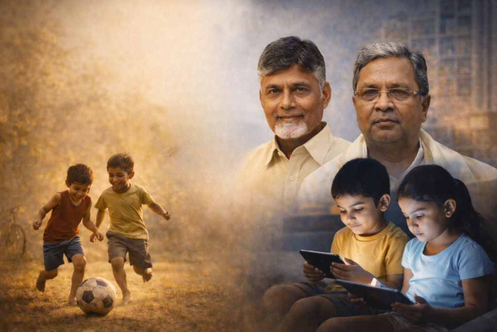 बचपन बनाम स्क्रीन: कर्नाटक और आंध्र प्रदेश के फैसलों का गहरा विश्लेषण।