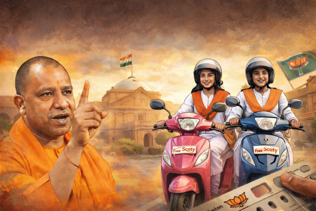 यूपी में चुनाव से पहले ‘स्कूटी’ की रफ्तार: योगी सरकार का बड़ा दांव, मेधावी छात्राओं को मिलेगा मुफ्त तोहफा
